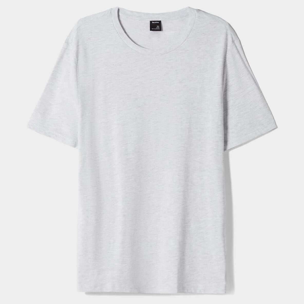 

Футболка Bershka Regular Fit Short Sleeve, серый