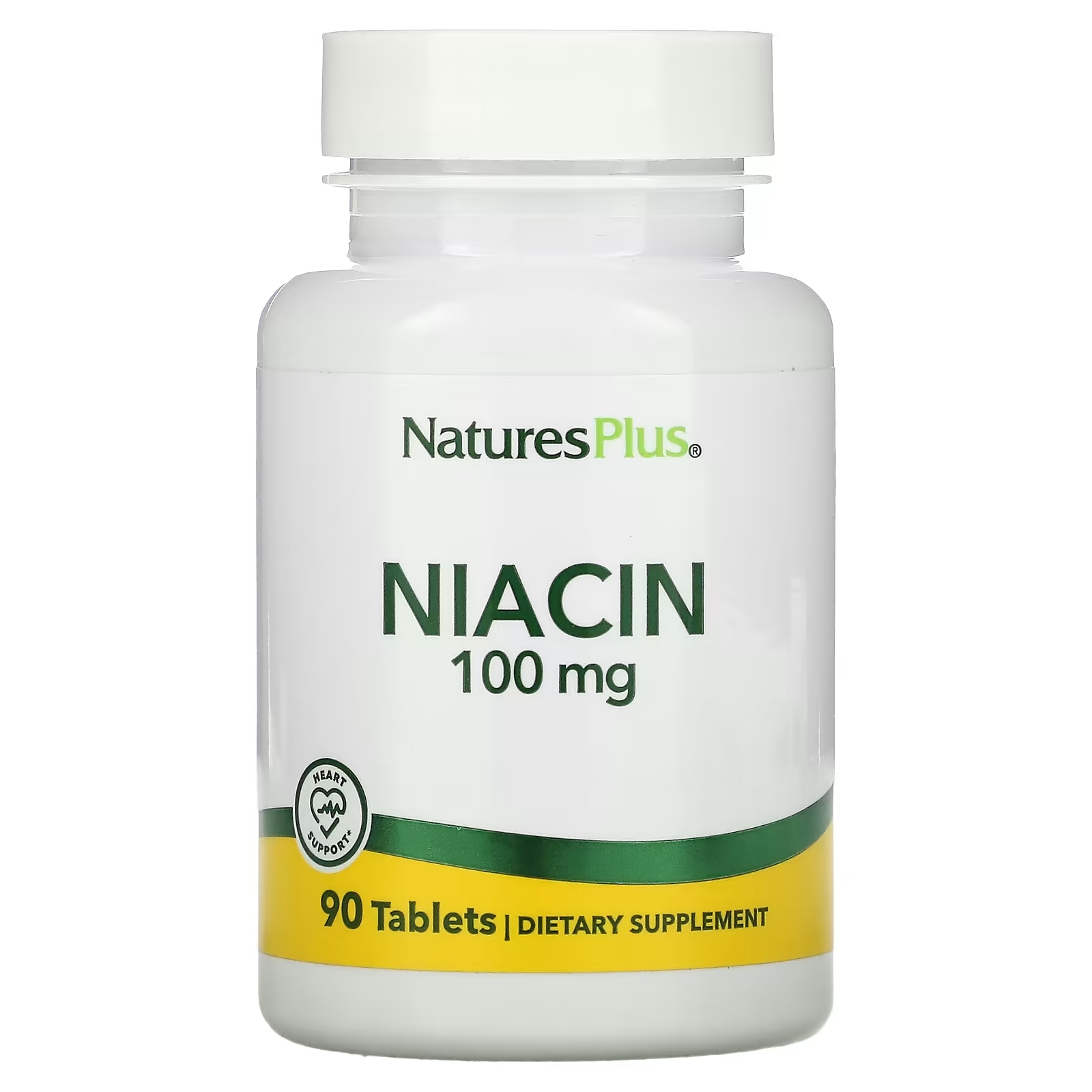Ниацин NaturesPlus, 90 таблеток naturesplus жевательные nutrasec перечная мята 90 таблеток