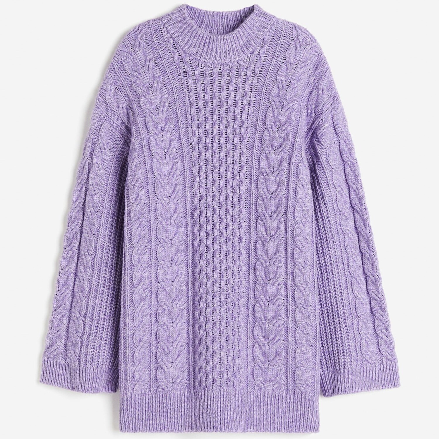

Джемпер H&M Oversized Cable-knit, сиреневый, Фиолетовый