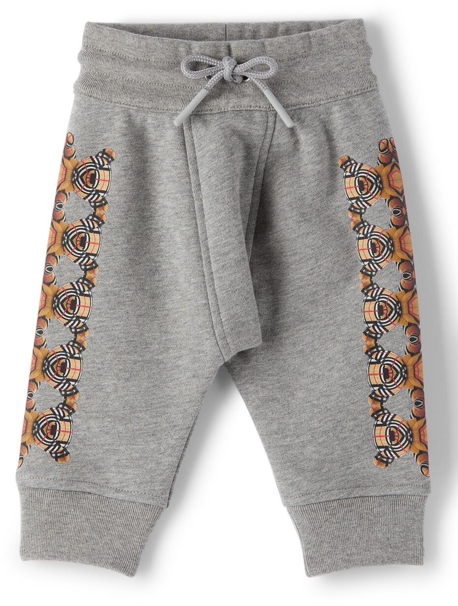 

Брюки Baby Grey с принтом медведя Томаса Burberry