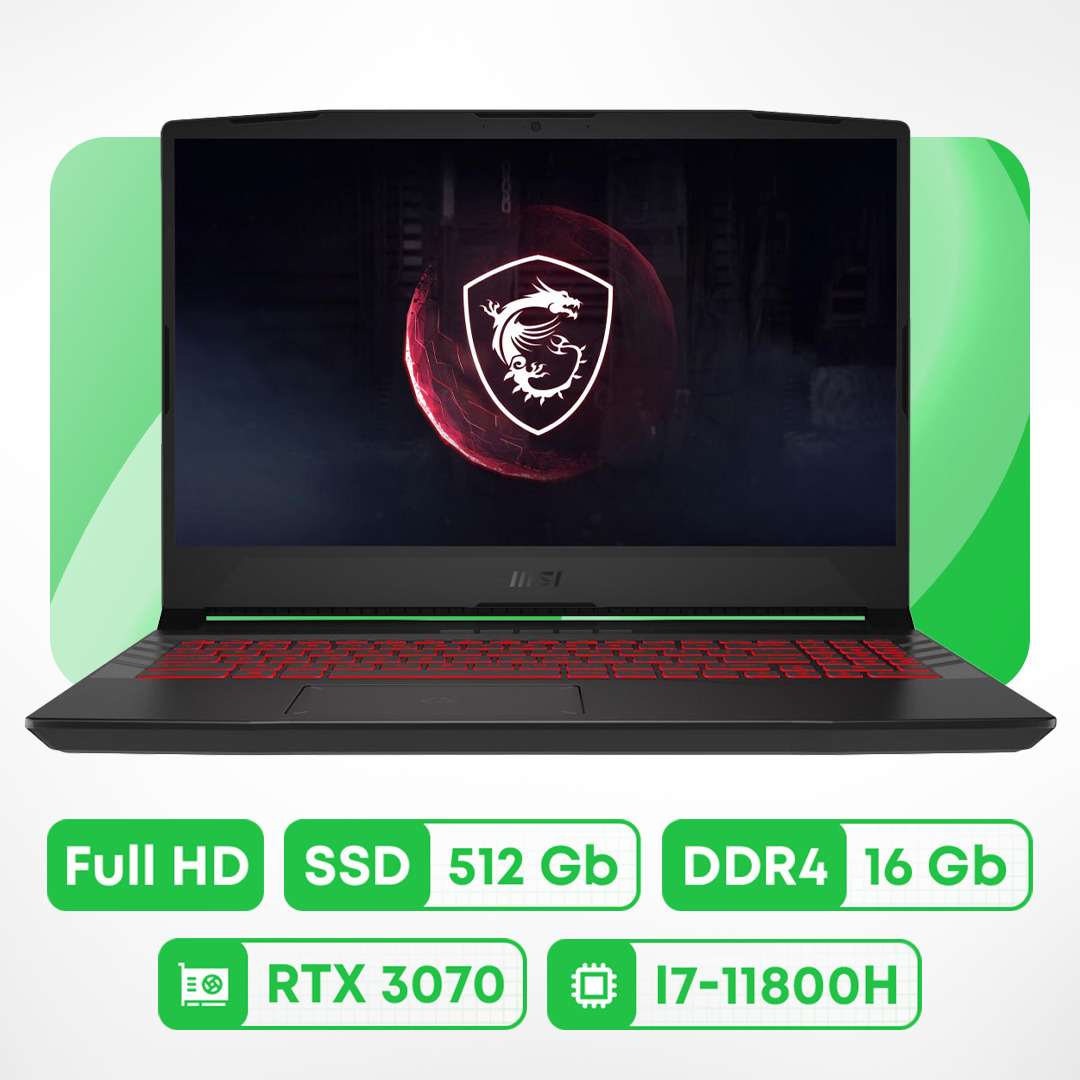 

Игровой ноутбук MSI Pulse GL66, 15.6'', 16 ГБ/512 ГБ, i7-11800H, RTX 3070, титановый серый, английская клавиатура