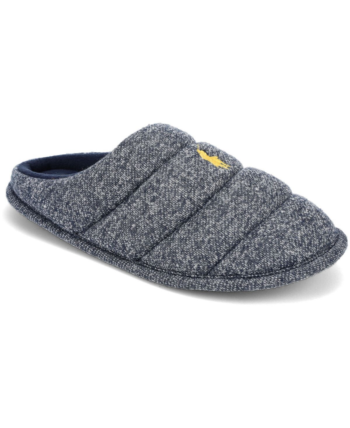 

Мужские тапочки-сабо emery quilted tech fleece clog Polo Ralph Lauren, синий