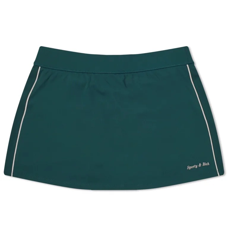 Юбка мини Sporty & Rich Serif Court, темно-зеленый юбка sporty