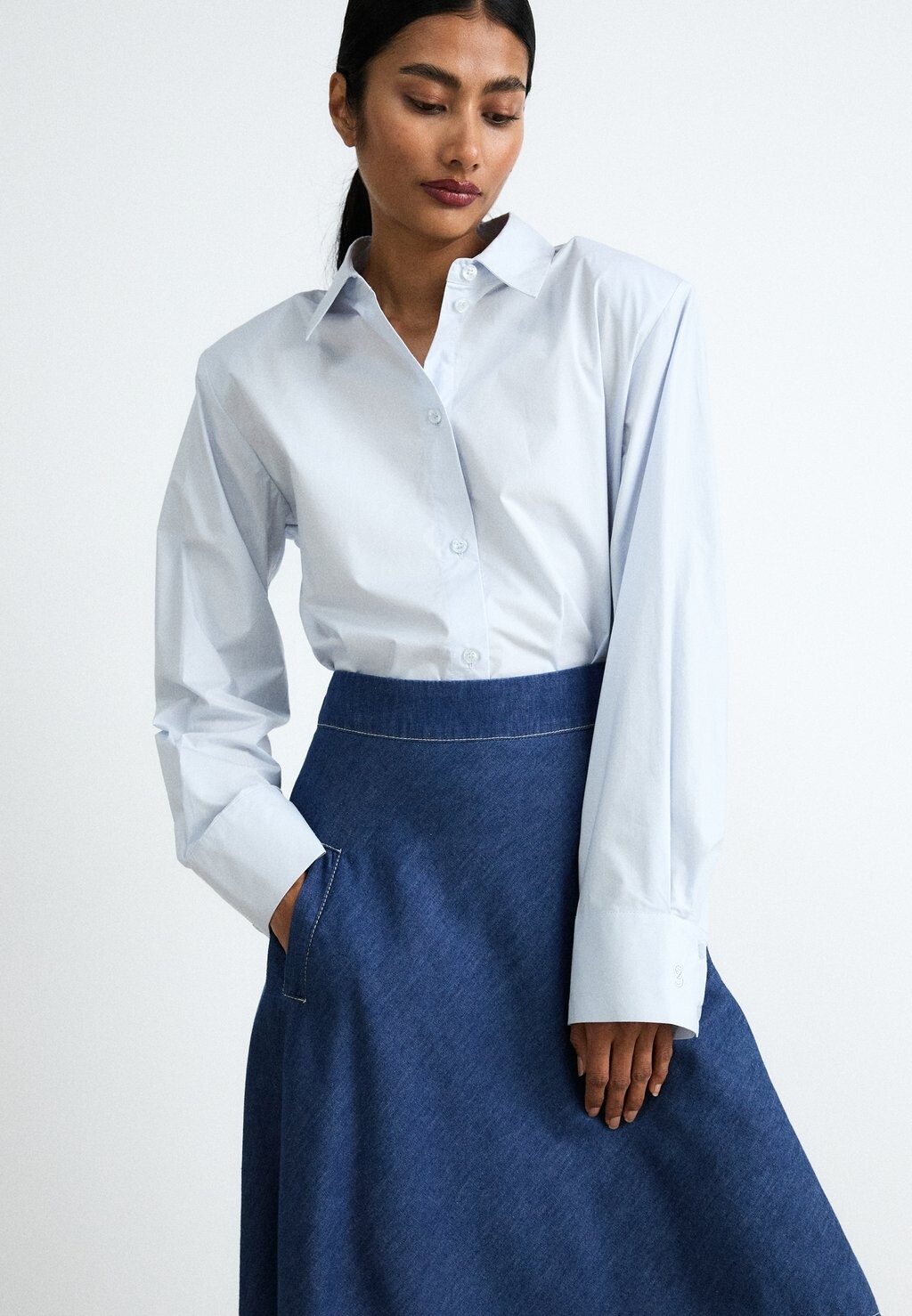 

Юбка из денима AIR STELLY SKIRT Mads Nørgaard, синий деним