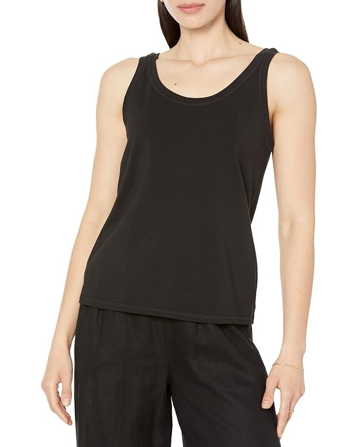 

Топ Eileen Fisher High Crew Neck, черный