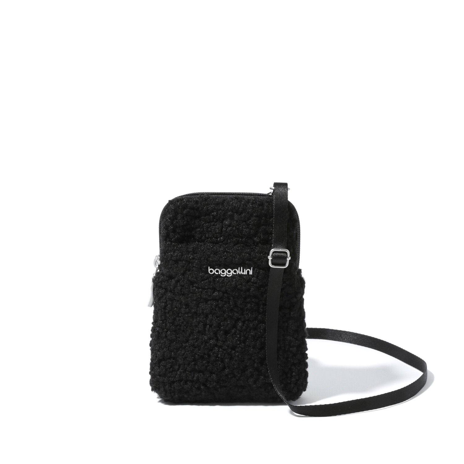 

Baggallini Женская сумка через плечо Take Two RFID Bryant, цвет Black Faux Shearling