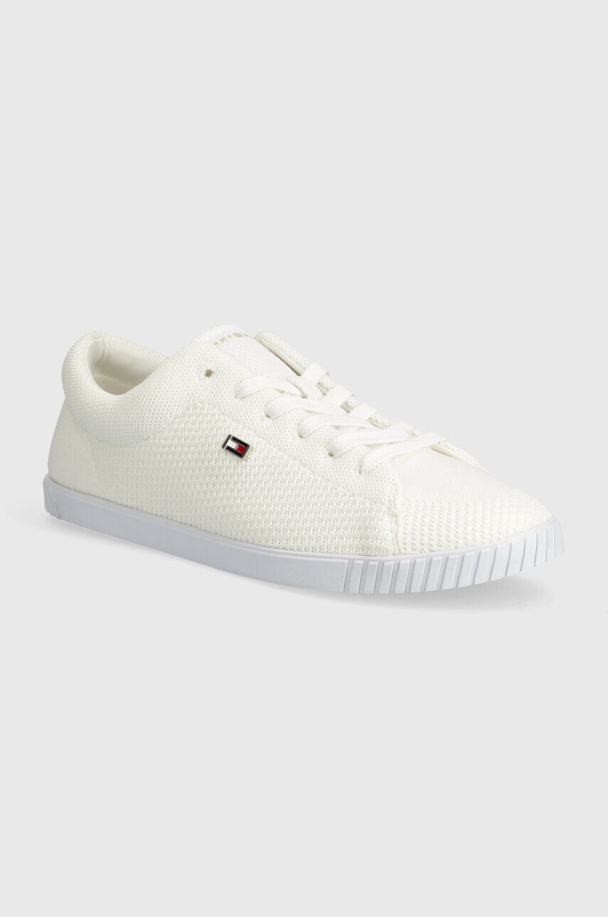 

Кроссовки Tommy Hilfiger FLAG LACE UP SNEAKER KNIT, белый