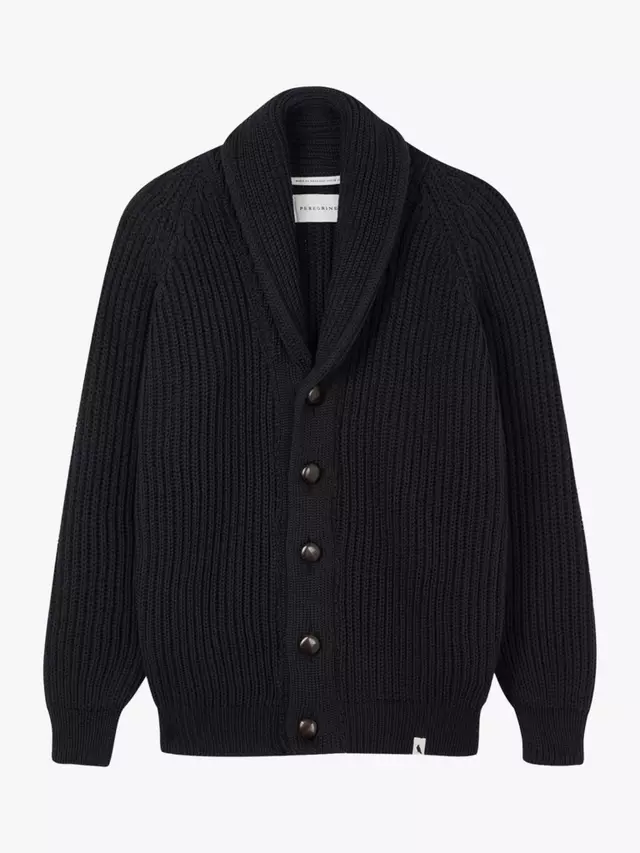 

Кардиган Peregrine Wilkinson Merino Wool Chunky Knit, черный
