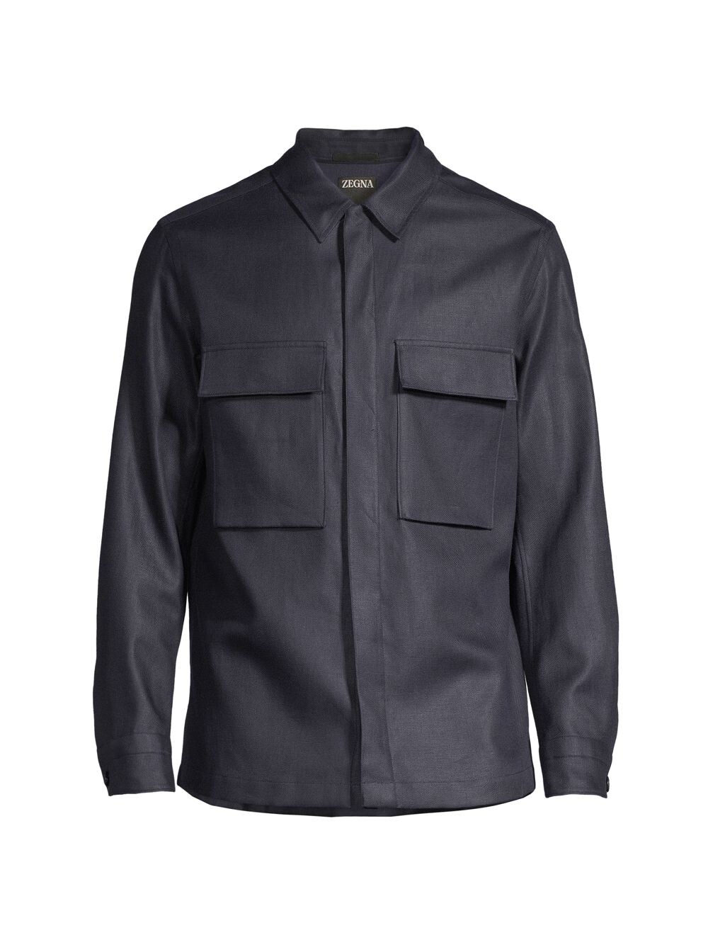 

Рубашка из чистого льна ZEGNA, синий