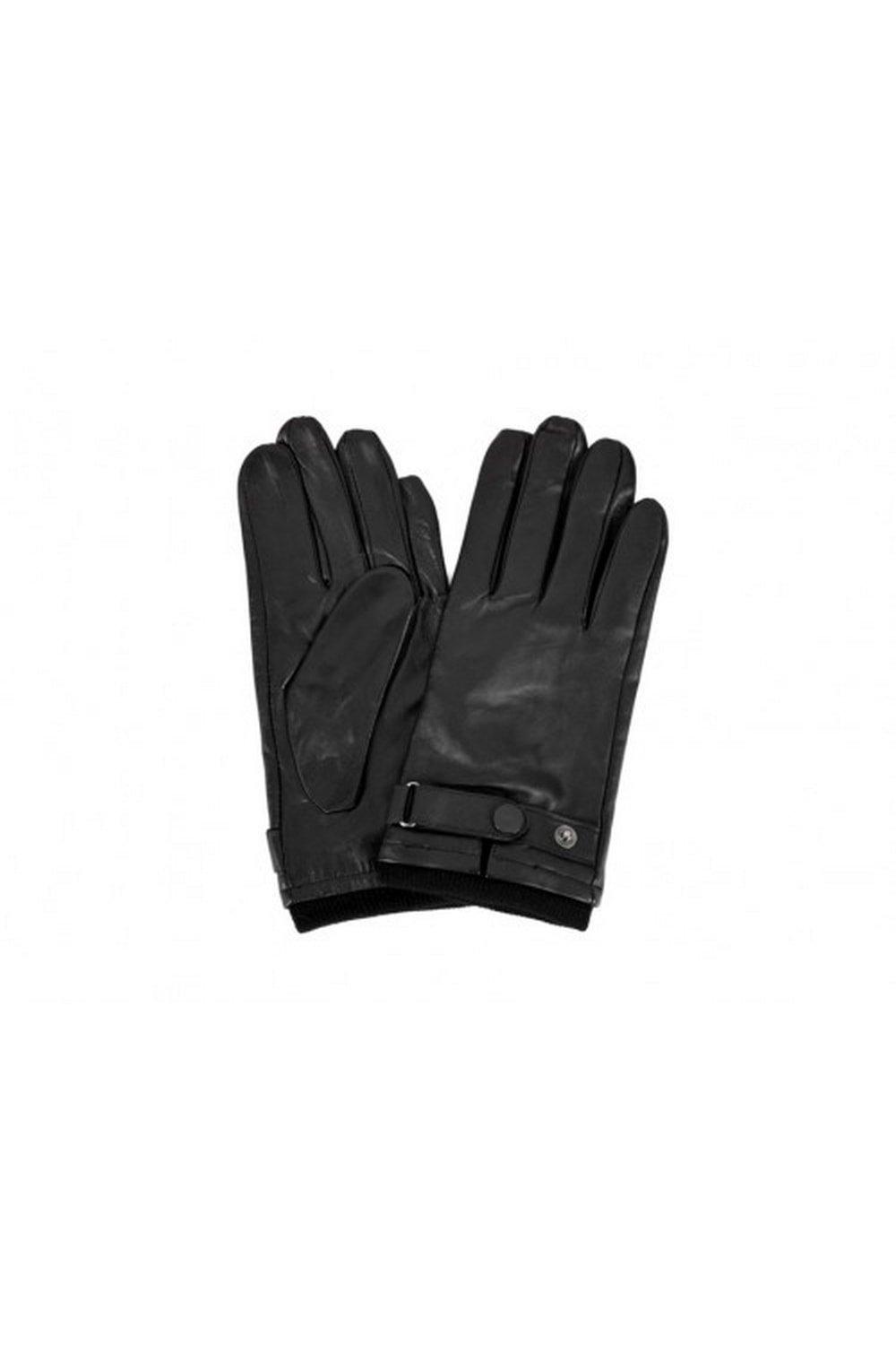 Перчатки с заклепками Eastern Counties Leather, черный цена и фото