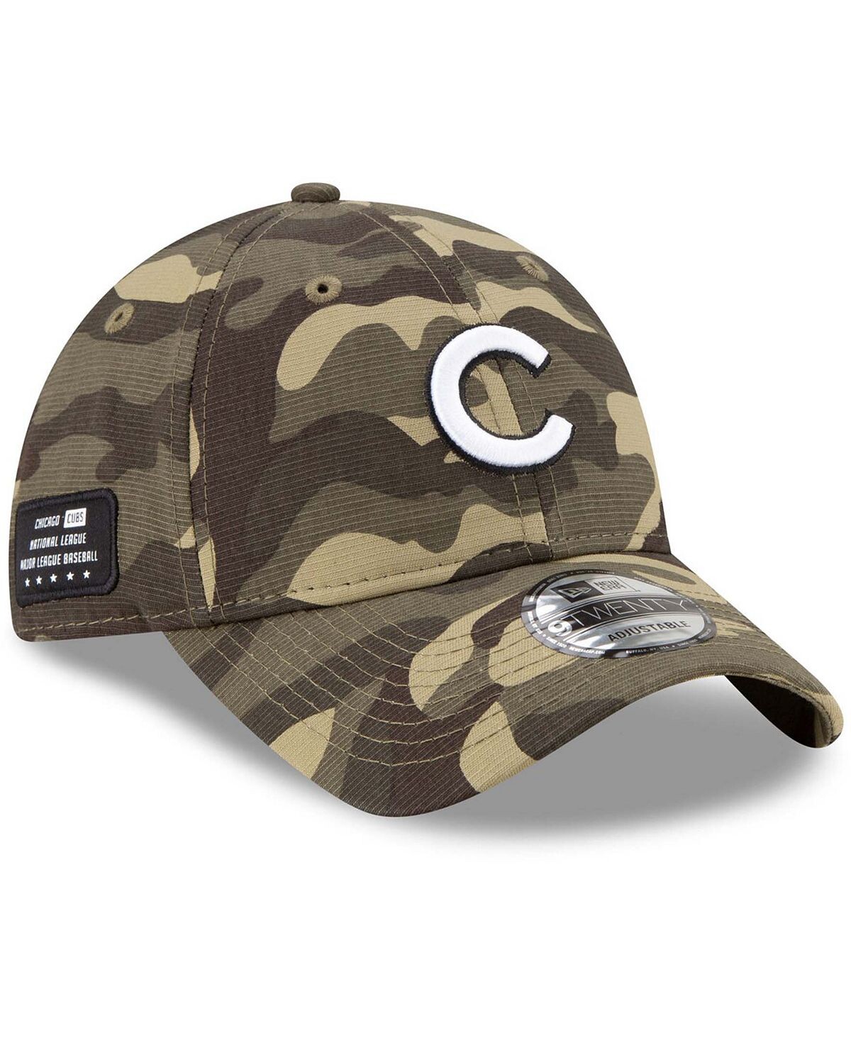 

Мужская камуфляжная регулируемая кепка Chicago Cubs 2021 Armed Forces Day 9Twenty New Era