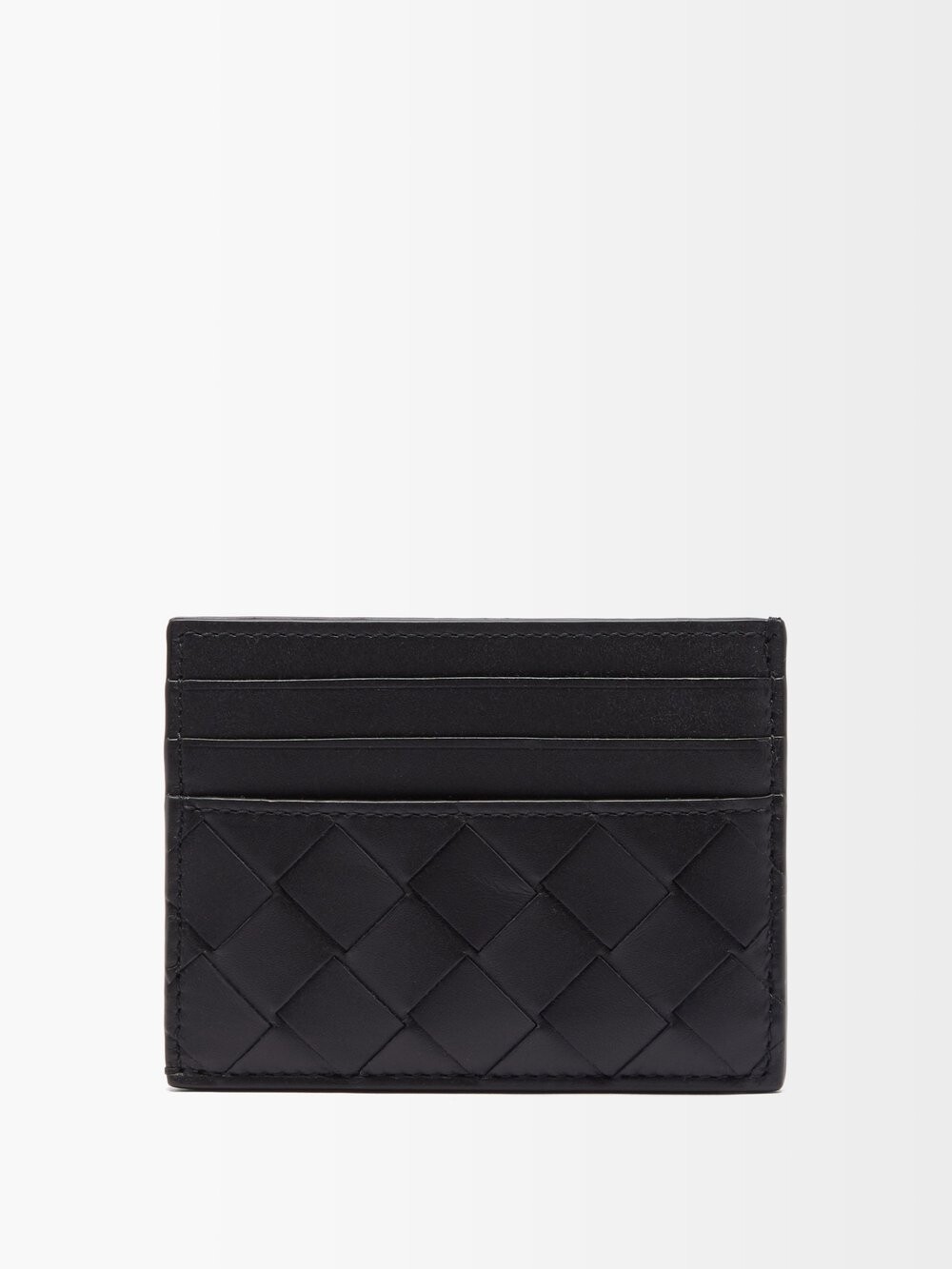 

Картхолдер из кожи intrecciato Bottega Veneta, черный