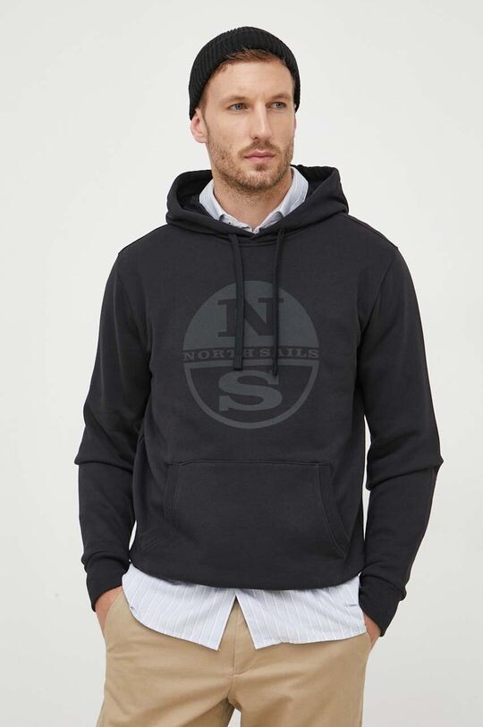 

Хлопковая толстовка North Sails, черный