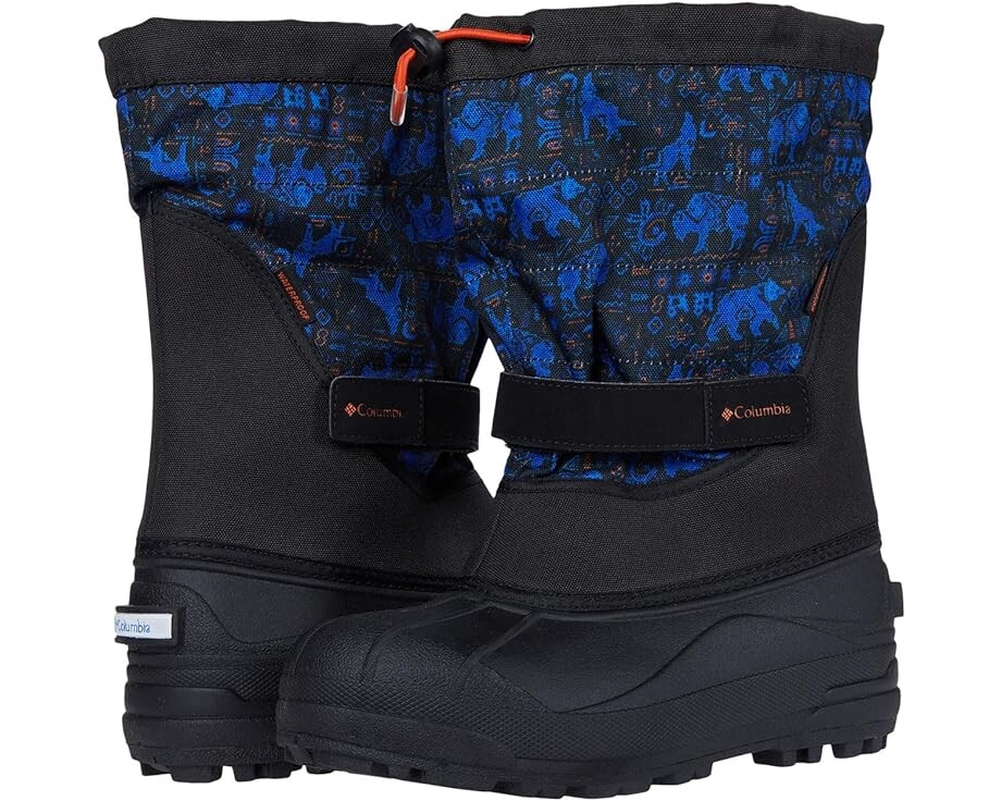 

Ботинки Columbia Powderbug Plus II Print, цвет Black/Tangy Orange