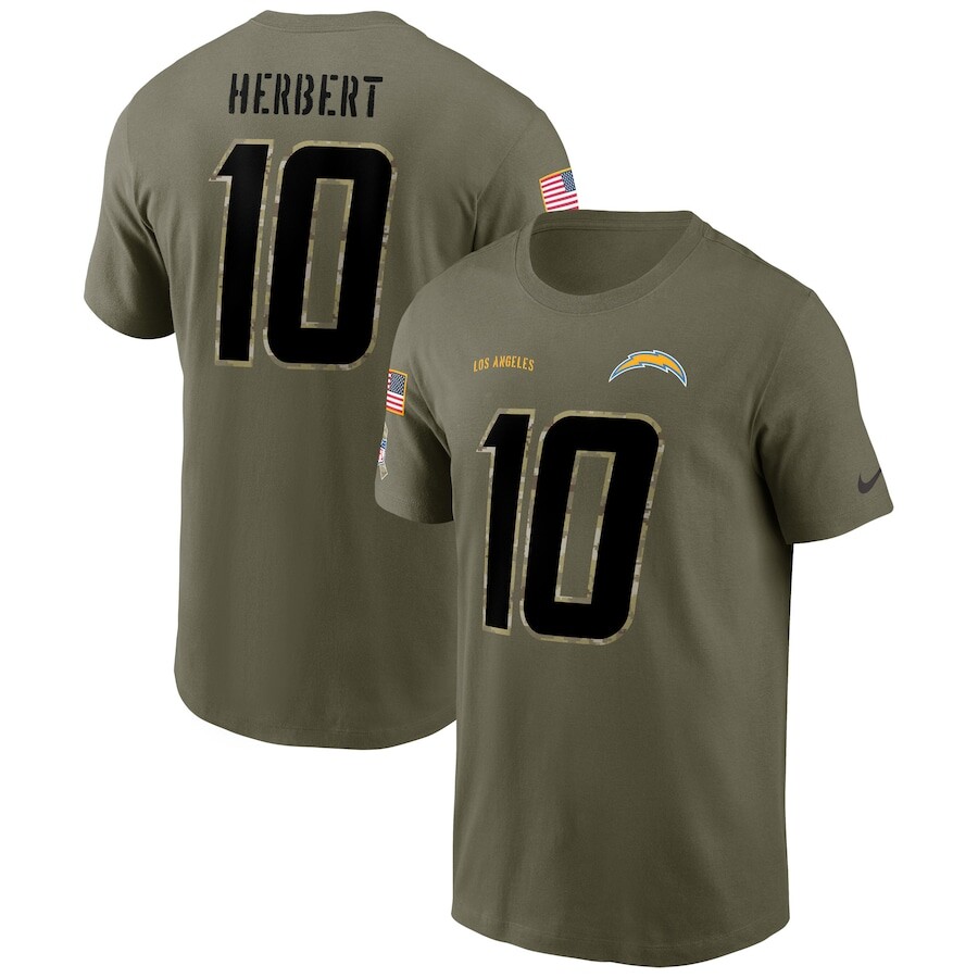 

Футболка с коротким рукавом Nike Los Angeles Chargers, оливковый
