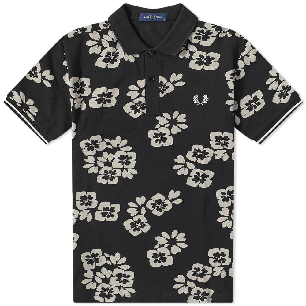 

Рубашка поло с цветочным принтом Fred Perry