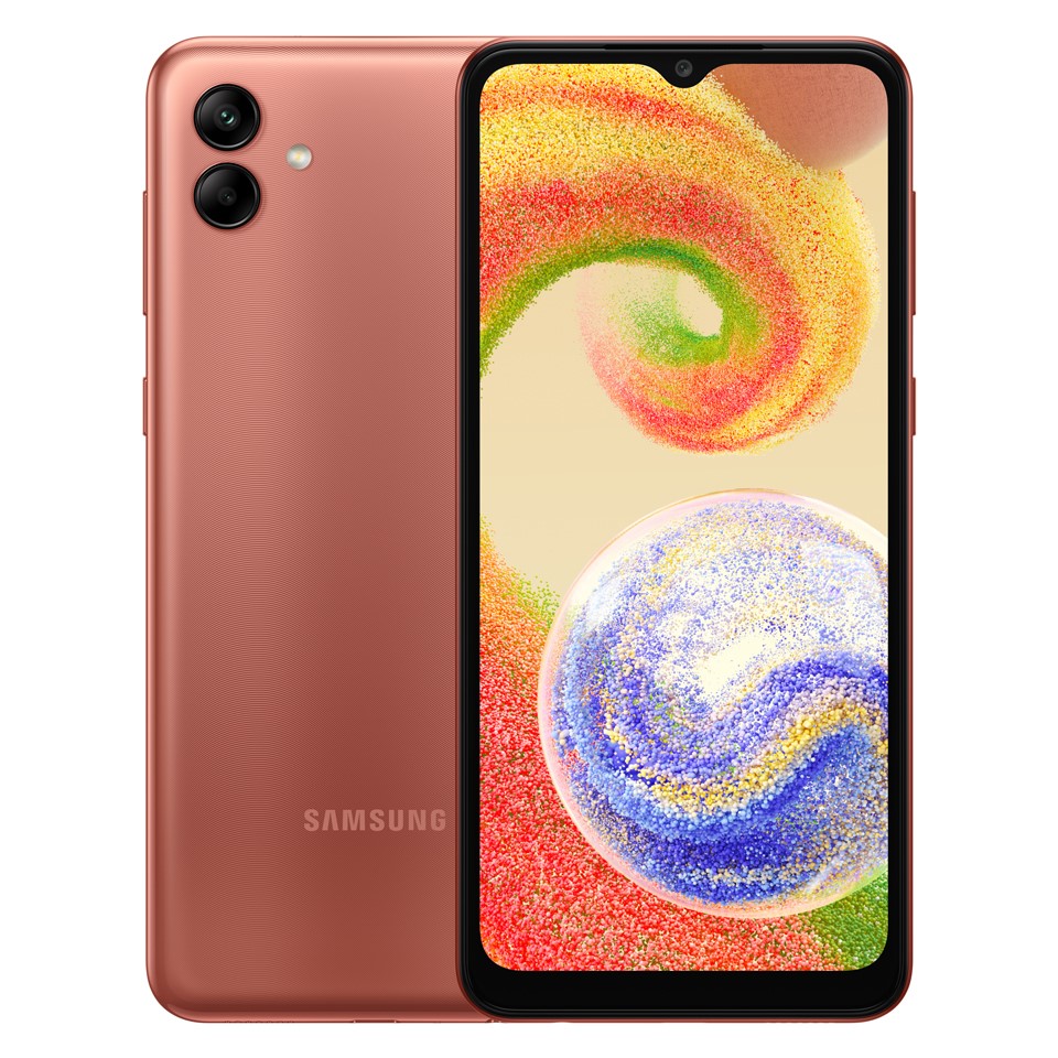 Смартфон Samsung Galaxy A04, 3/32 Гб, оранжевый