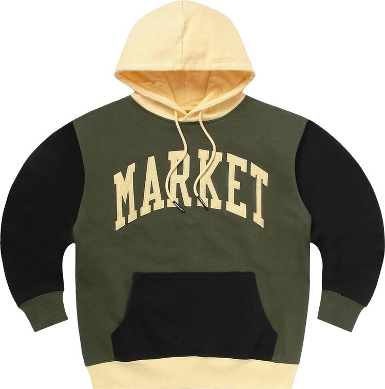 

Худи Market Colorblock Hoodie 'Black/Grey', разноцветный