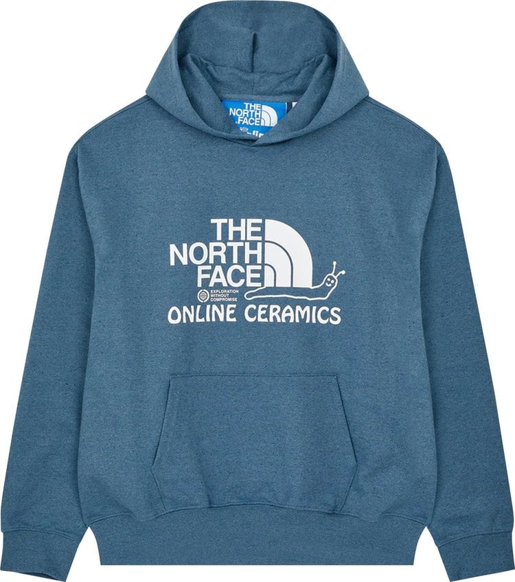 Худи The North Face x Online Ceramics Graphic Hoodie 'Blue Regrind', синий - фото