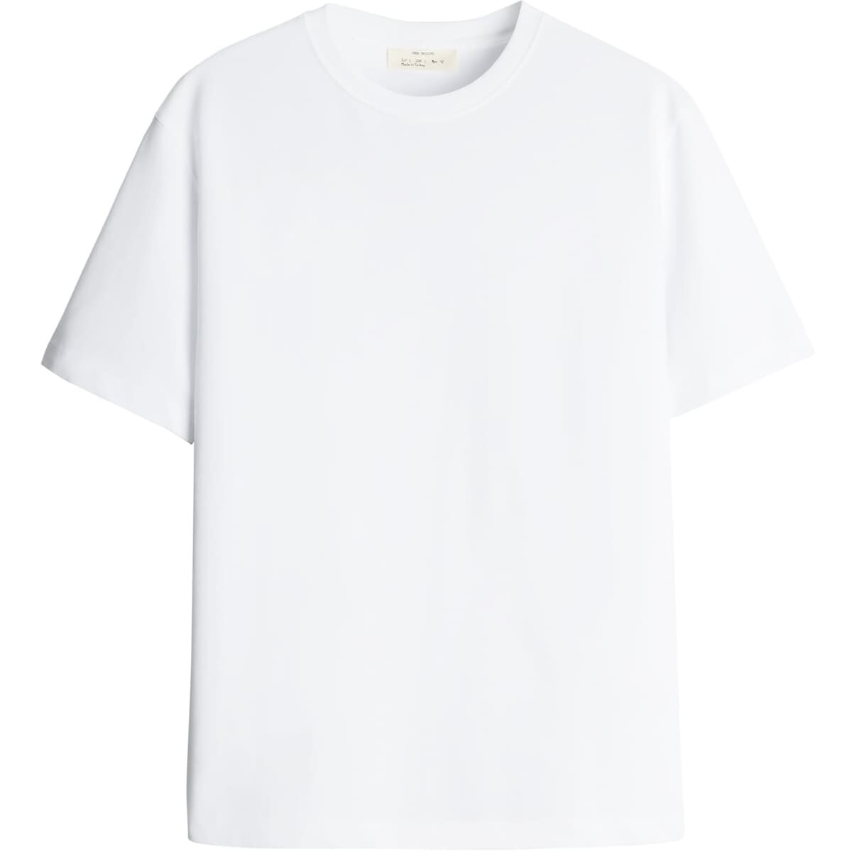 Футболка Zara Short Sleeve Heavy Weight, белый футболка zara ribbed short sleeve белый