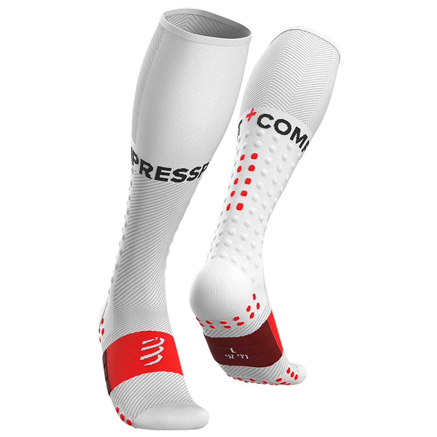 

Носки Compression Full Socks Run COMPRESSPORT, черный Красный