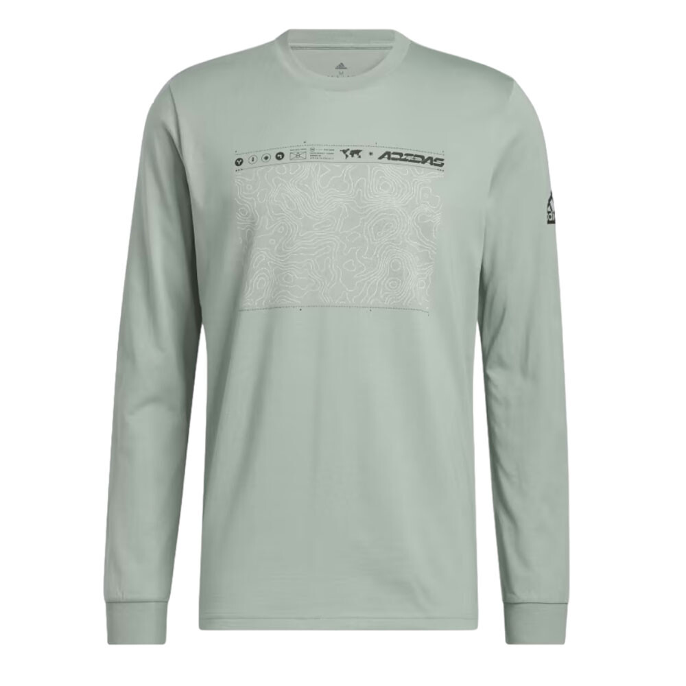 

Лонгслив Adidas City Escape Graphic, зеленый