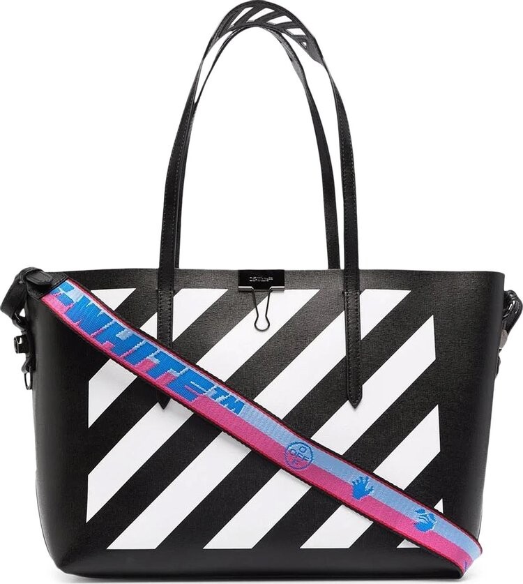 

Сумка-шоппер Off-White Diag Binder Shopper Black/White, черный