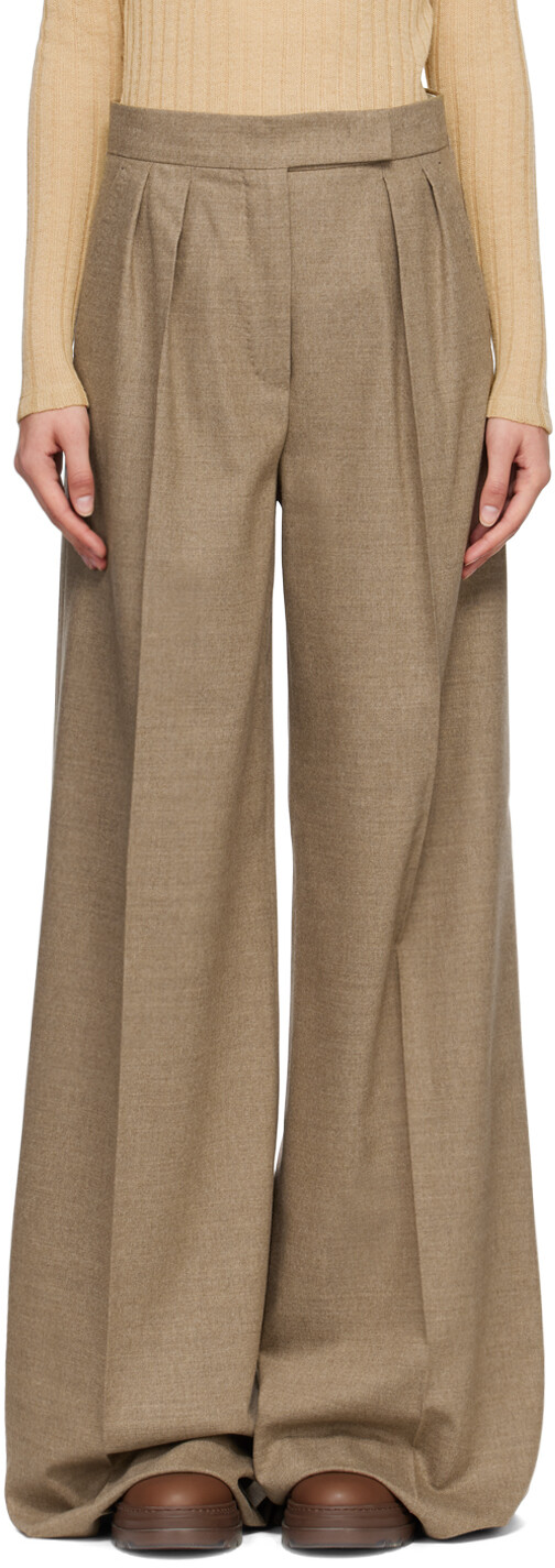 

Бежевые брюки Fiore Max Mara, Бежевый