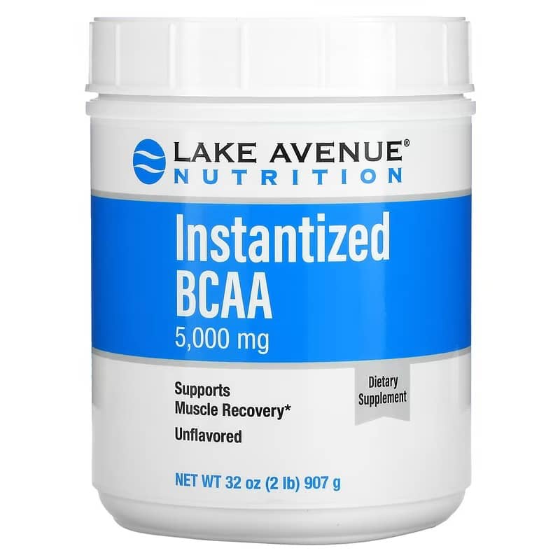 Быстрорастворимый порошок BCAA Lake Avenue Nutrition, 907г lake avenue nutrition порошок l серина без вкуса 1 фунт 454 г