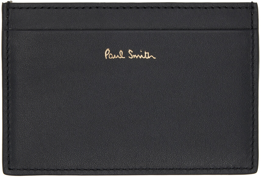 

Черная полосатая визитница Paul Smith