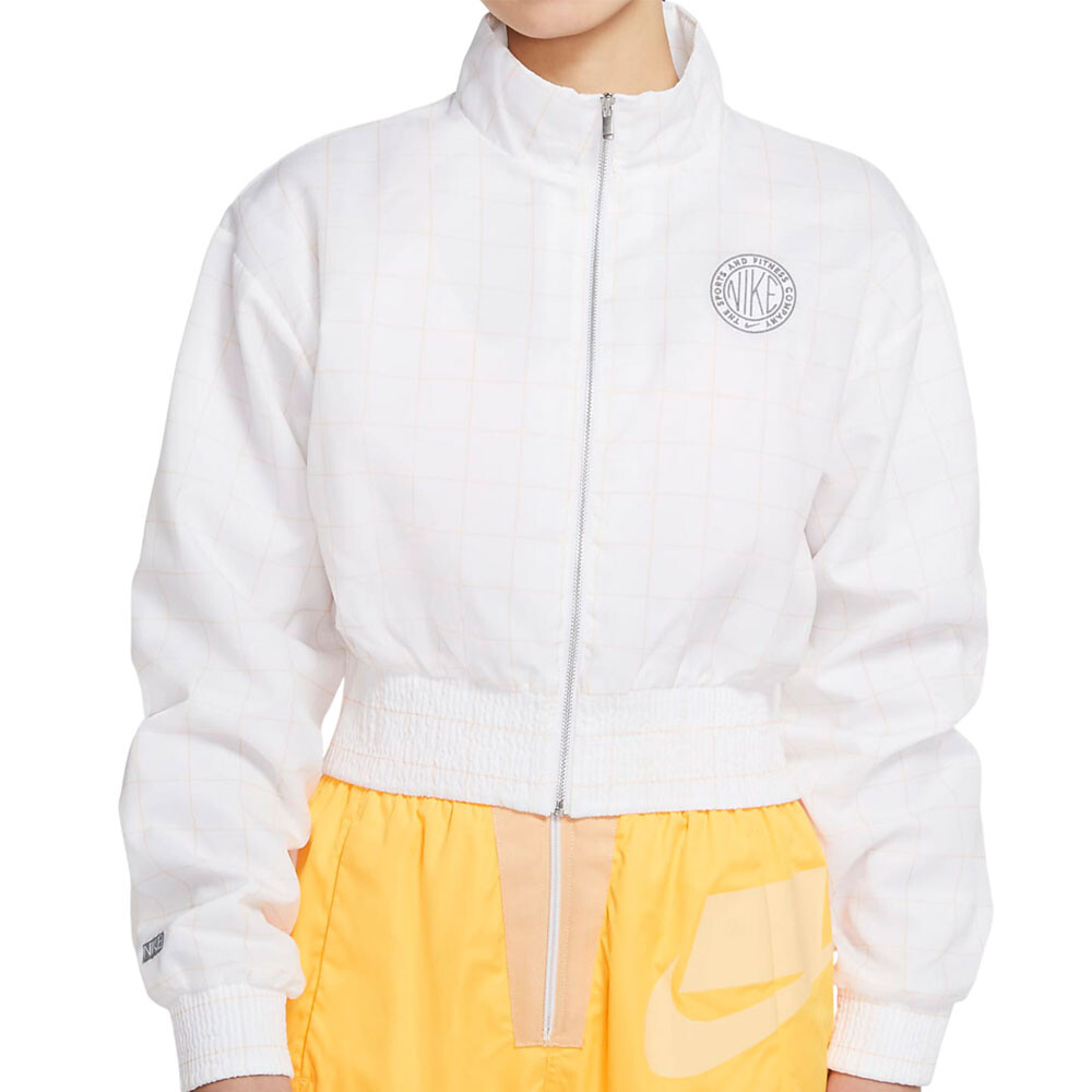 

Куртка Nike Plaid Windproof Sports Stand Collar, белый
