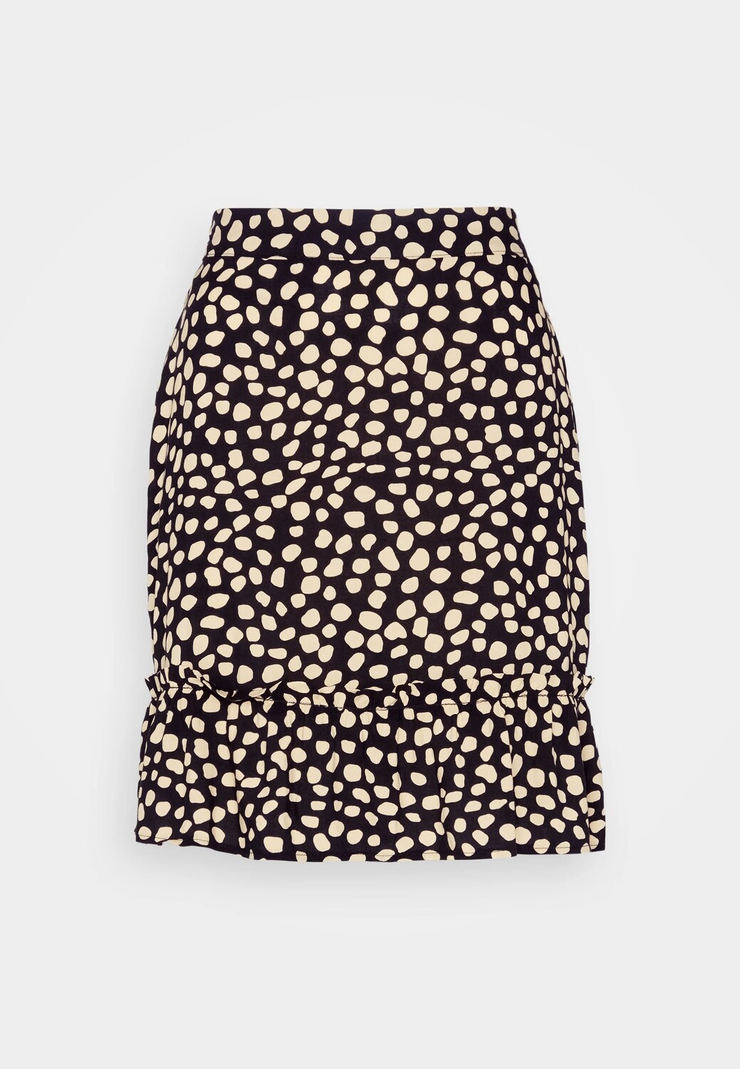 

Юбка мини Vila Vicelina Short Skirt, черный, бежевый