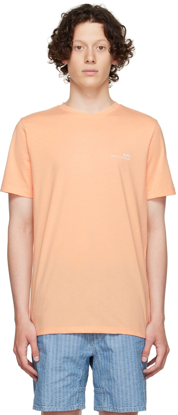 

Розовая хлопковая футболка A.P.C.