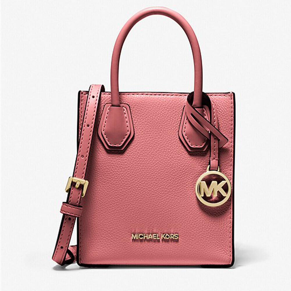 

Сумка кросс-боди Michael Michael Kors Mercer Extra-Small Pebbled, розовый