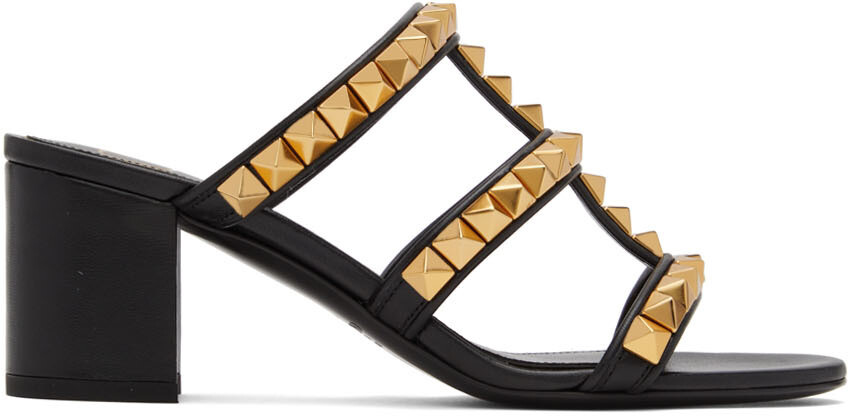 

Черные босоножки на каблуке Rockstud Valentino Garavani