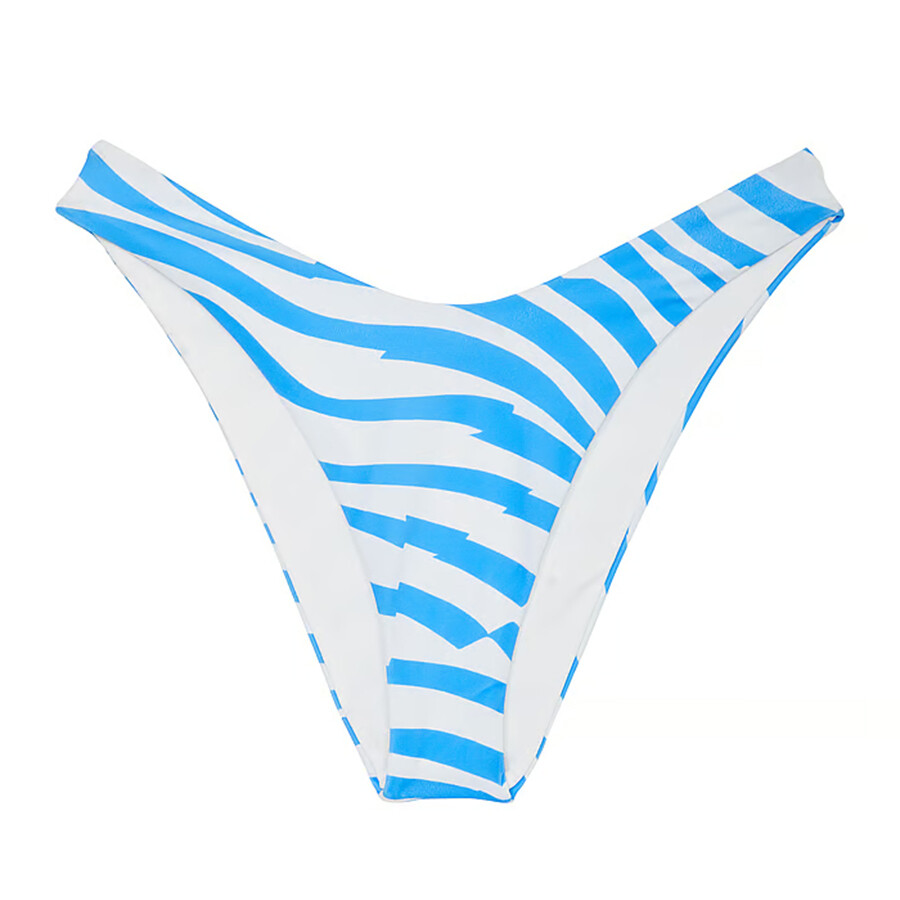 

Плавки бикини Victoria's Secret Swim Mix & Match Brazilian Classic, белый/голубой