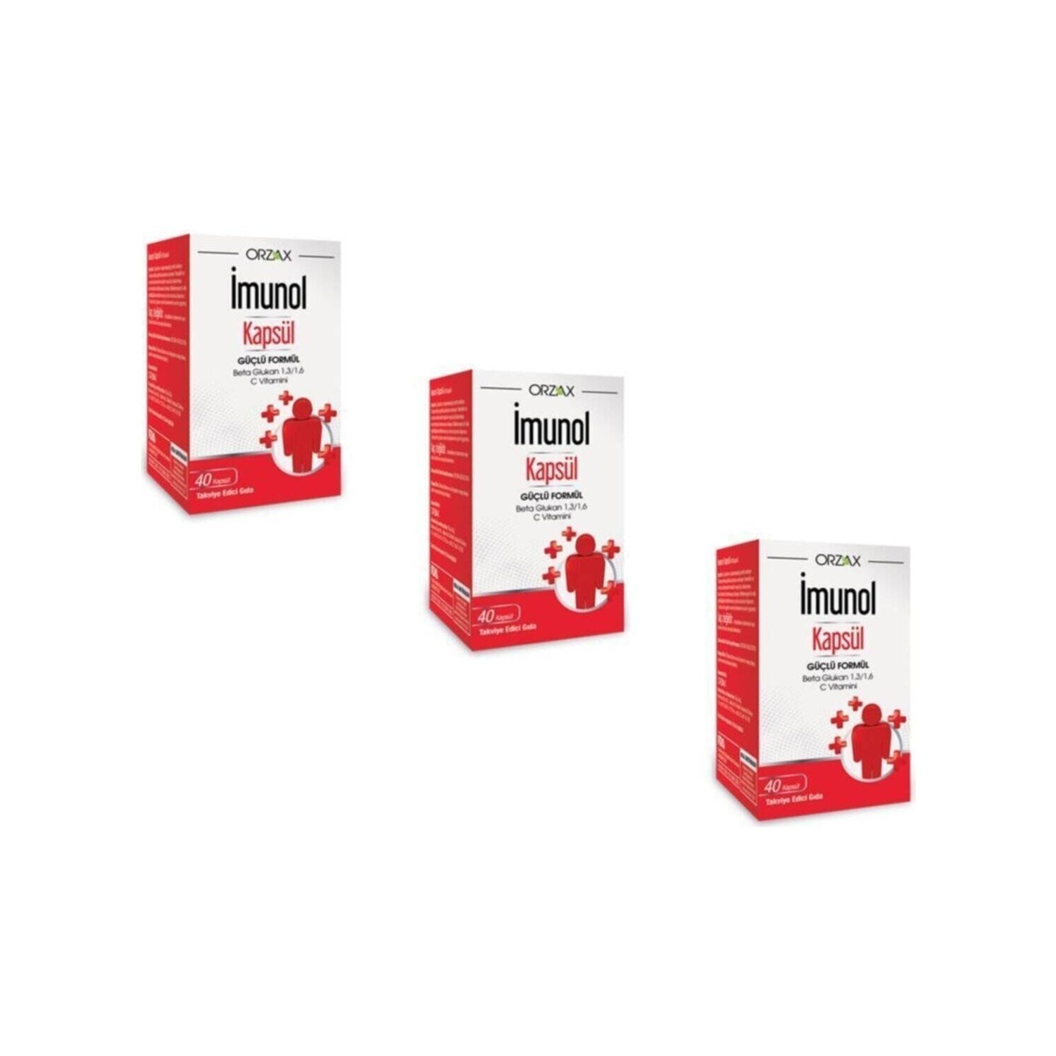 Имунол Orzax, 3 упаковки по 40 капсул пищевая добавка ocean imunol soft pastilles 3 коробки по 12 пастилок