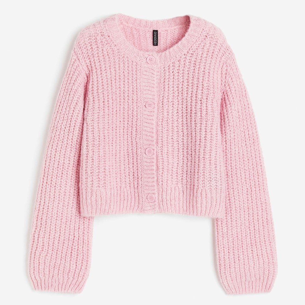 

Кардиган H&M Knit, светло-розовый