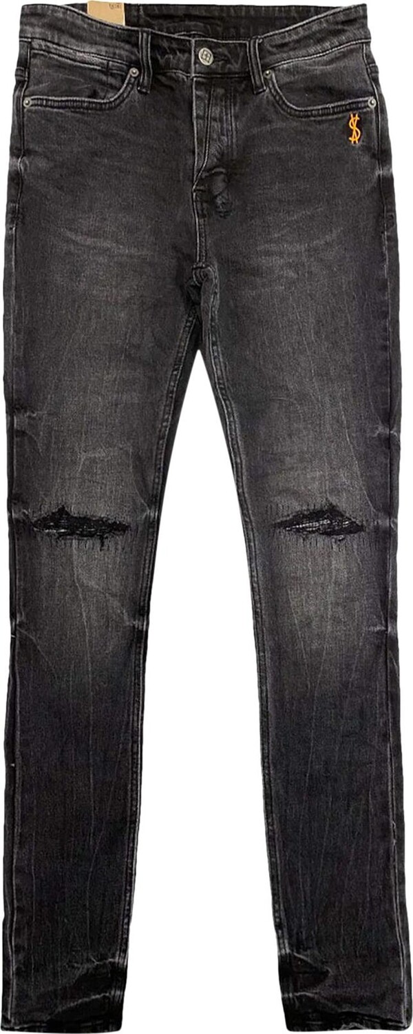 

Брюки Ksubi Van Winkle Sonic Trashed Pants 'Black', черный