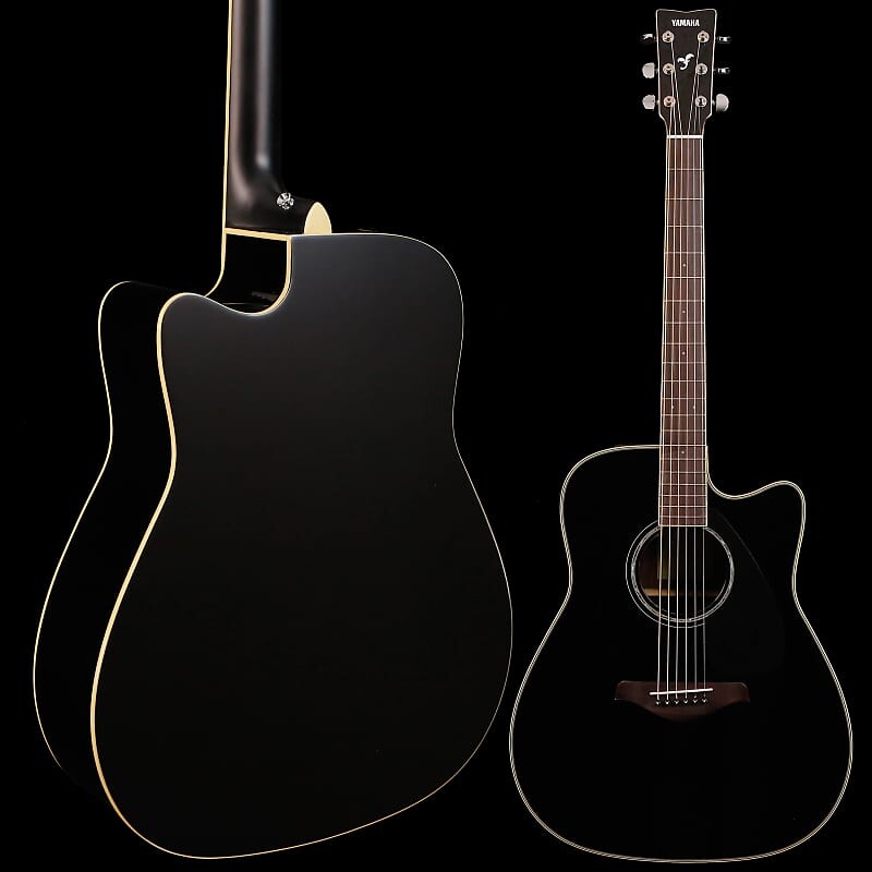 

Yamaha FGX830C BL Black Folk Acoustic Electric Solid Top Палисандр Нижняя дека и обечайки 4 фунта 12 унций FGX830C BL Black Folk Acoustic Electric Solid Top Rosewood Ba...