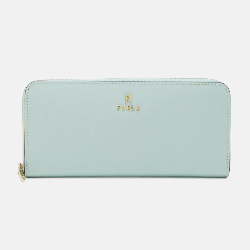 

Кошелек Furla Camelia Zip Around Slim, голубой