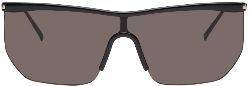 

Черные солнцезащитные очки-маска SL 519 Saint Laurent