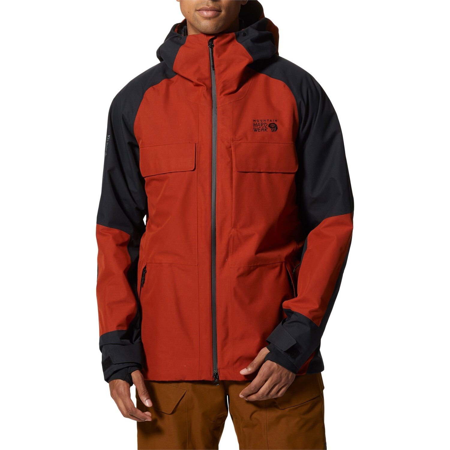 

Куртка Mountain Hardwear Cloud Bank Goretex LT утепленная, красный / черный