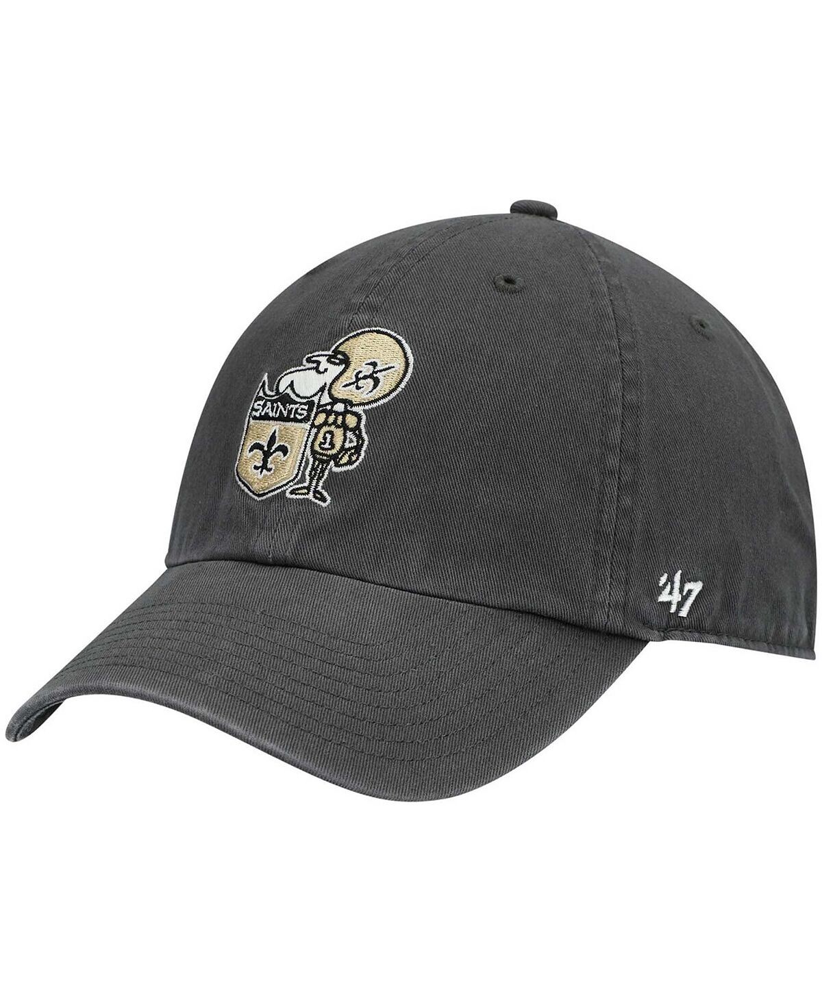 

Мужская угольная регулируемая шапка New Orleans Saints Clean Up Legacy '47 Brand