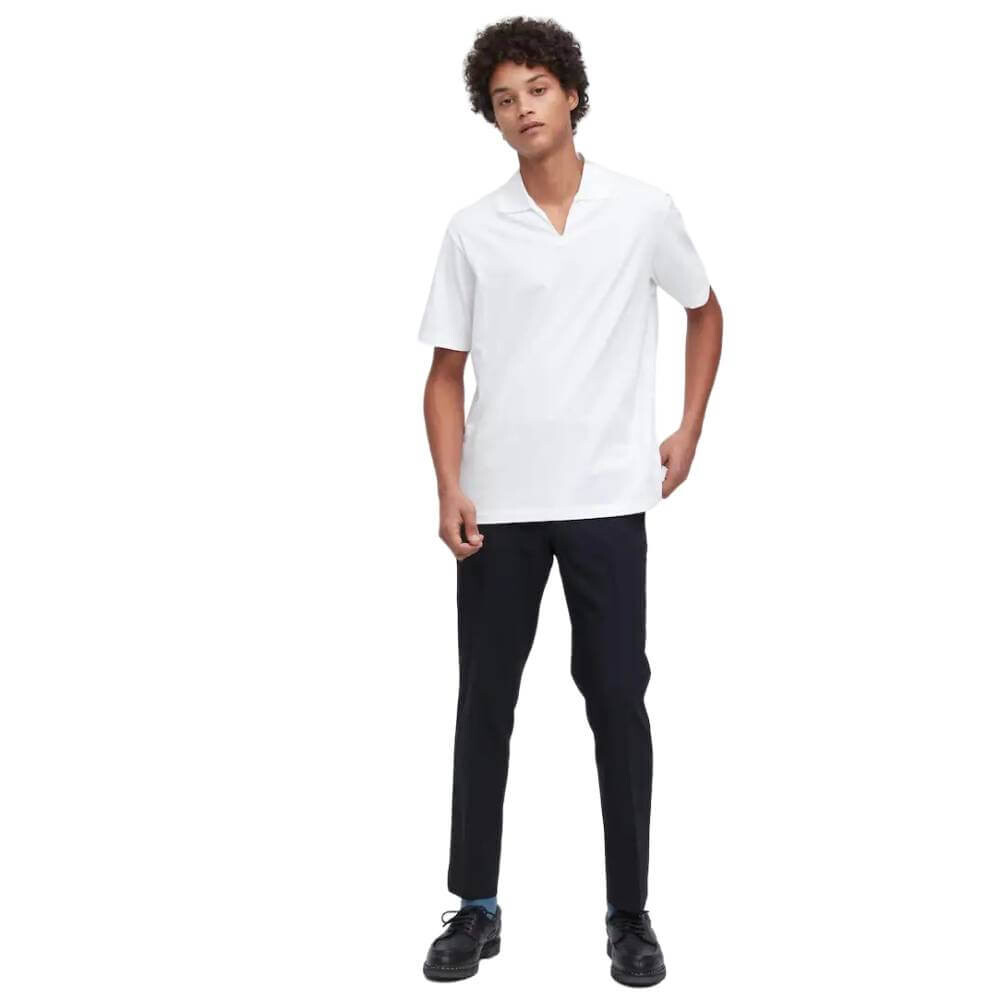 

Футболка Uniqlo AIRism Polo Skipper Collar, белый