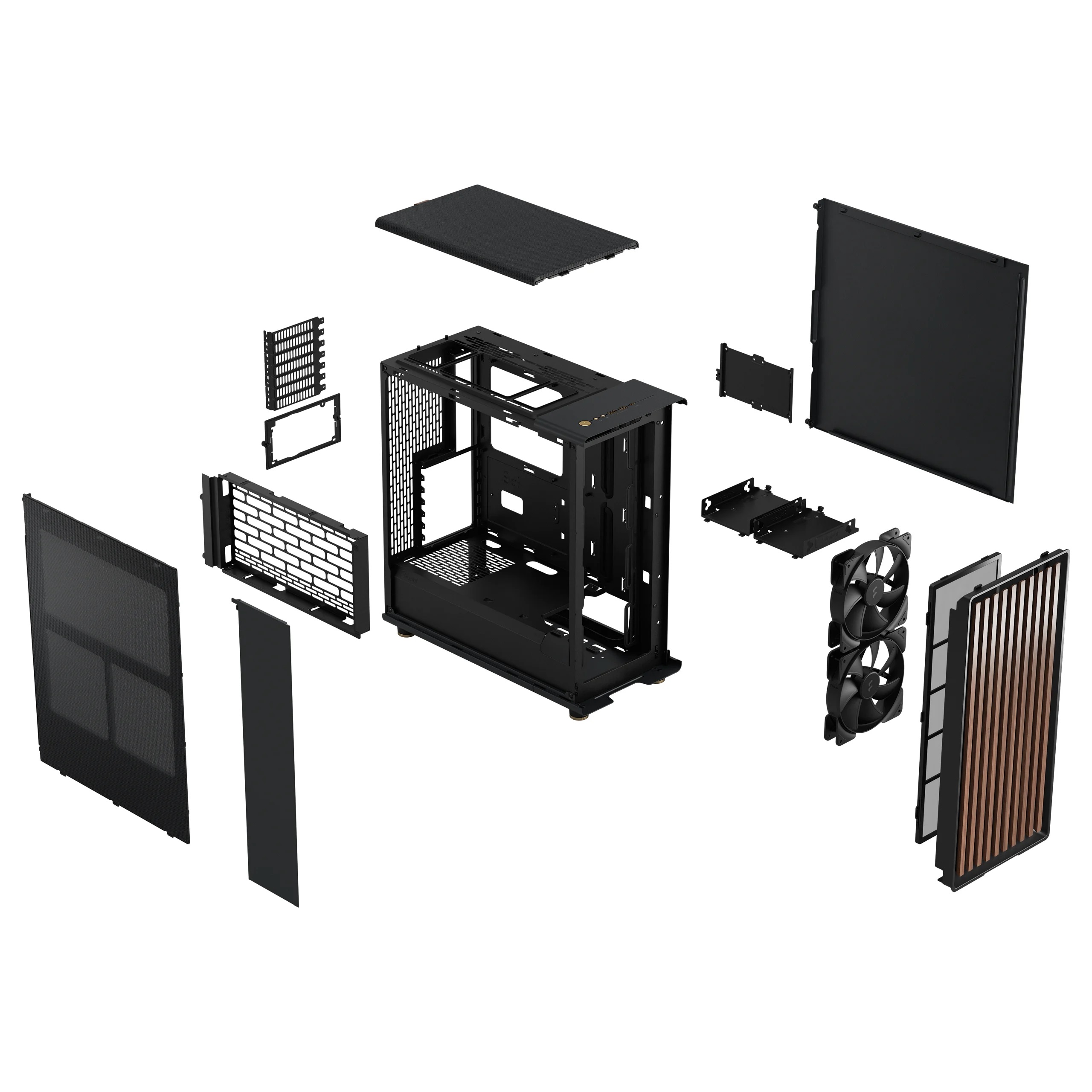 Корпус Fractal Design North, Mid Tower, FD-C-NOR1C-01, угольно-черный