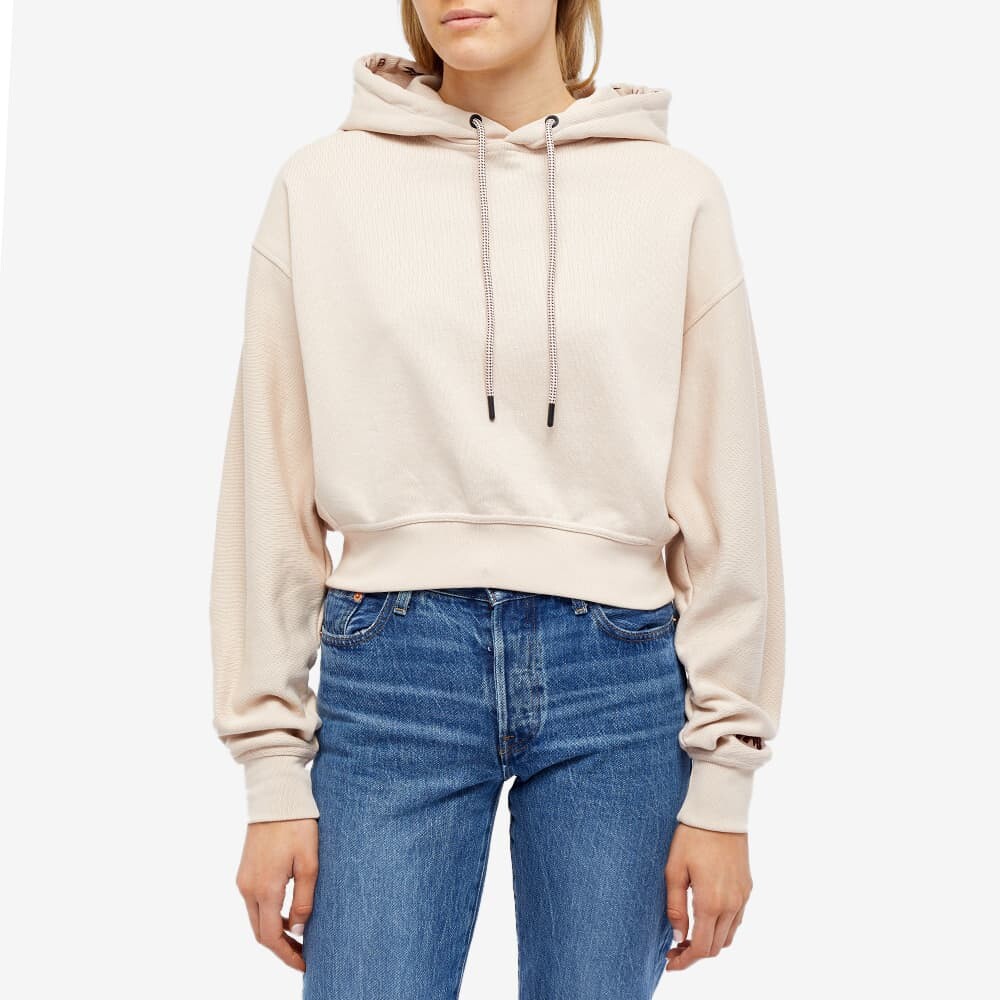 

Толстовка Reebok Cropped Logo, кремовый, Бежевый;белый