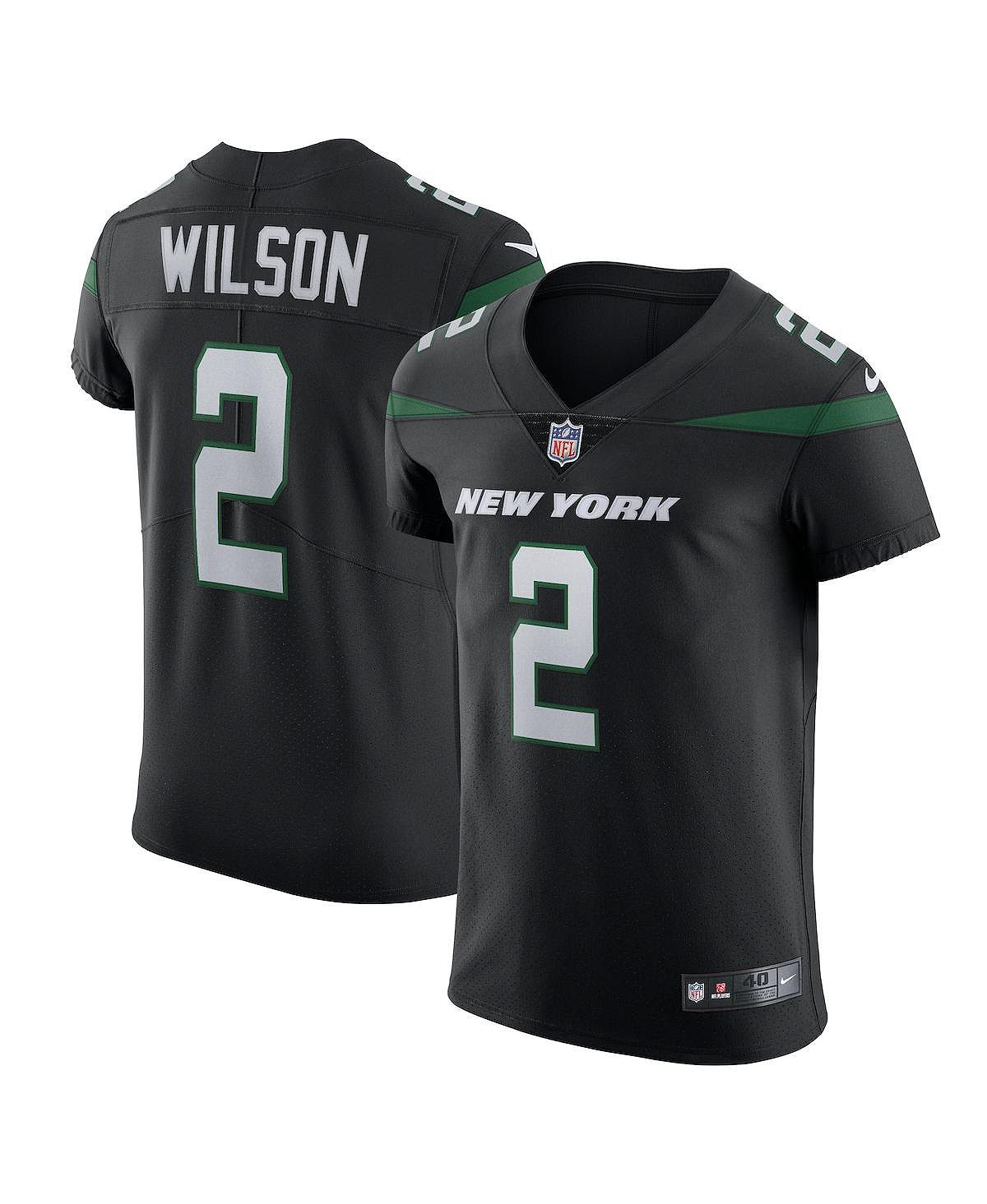 Мужская футболка zach wilson stealth black new york jets vapor elite Nike, черный