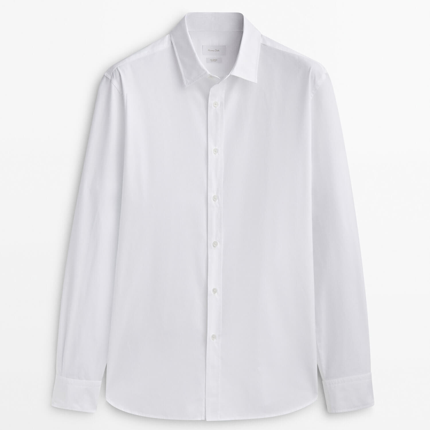 

Рубашка Massimo Dutti Regular Fit Poplin, белый