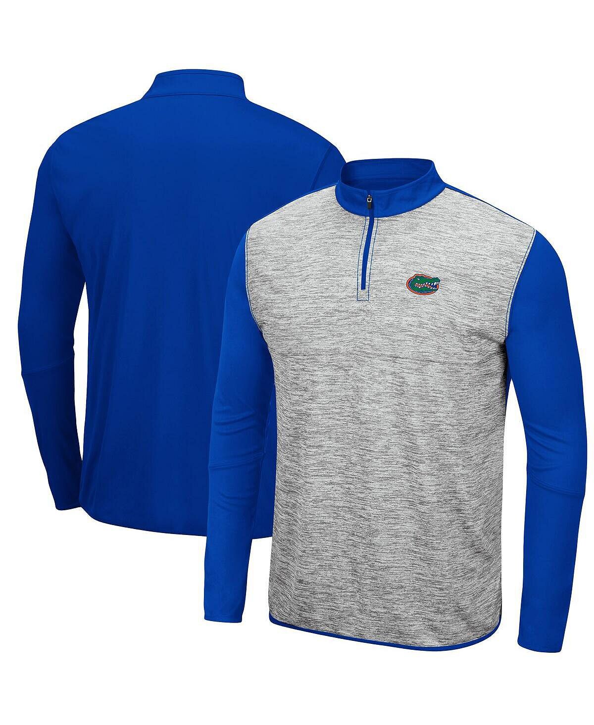 

Мужская серая меланжевая куртка royal florida gators prospect с молнией на четверть Colosseum, мульти